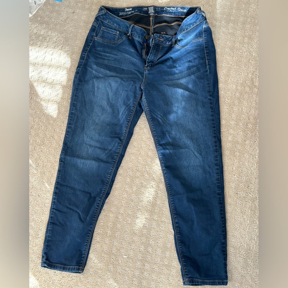 Sound Style Comfort Stretch Jeans, Size 14